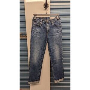AG Adriano Goldschmied Isabelle High‎ Rise Straight Crop Jeans Size 25R